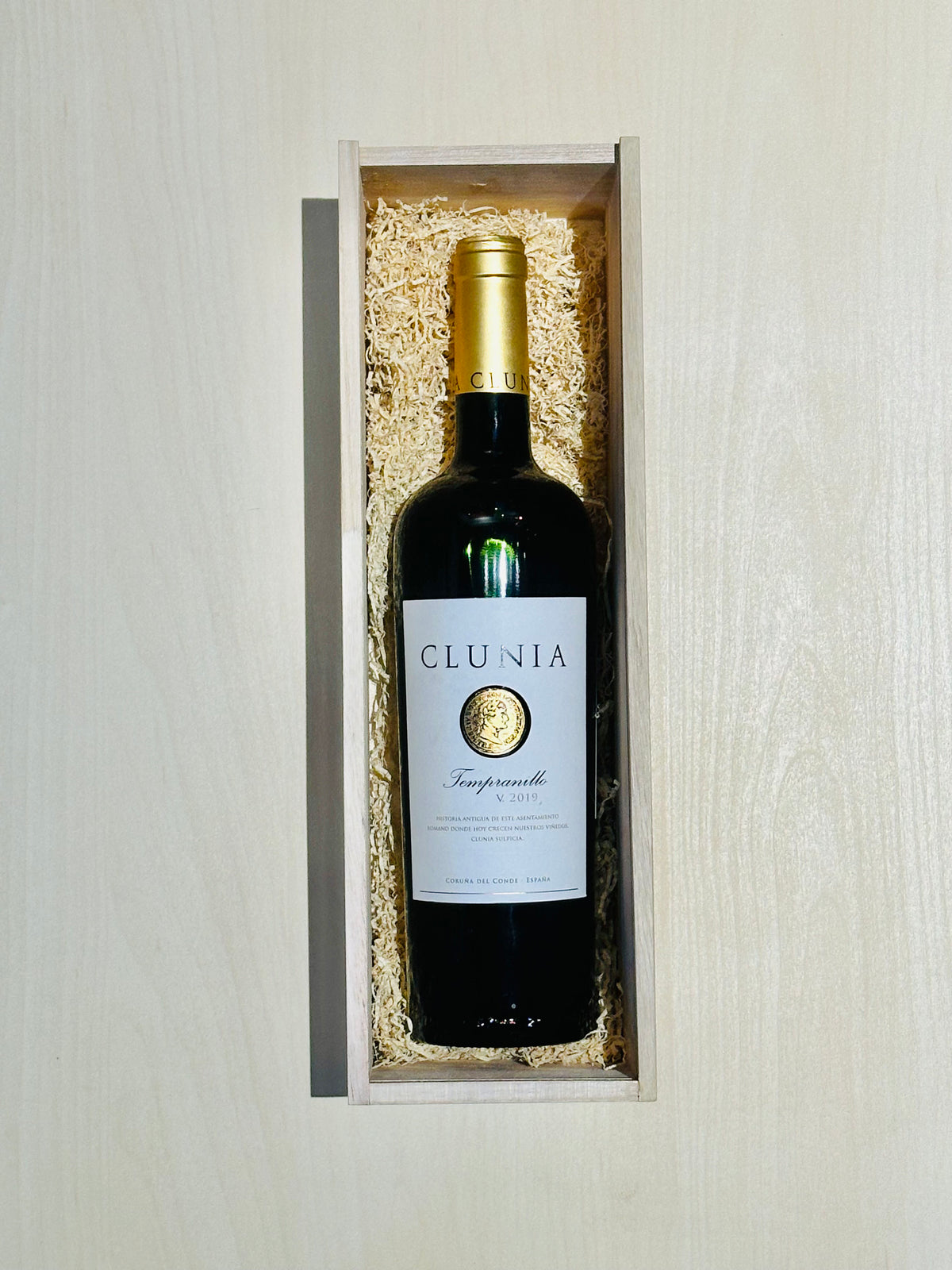 Single Bottle Wood Box Clunia Tempranillo