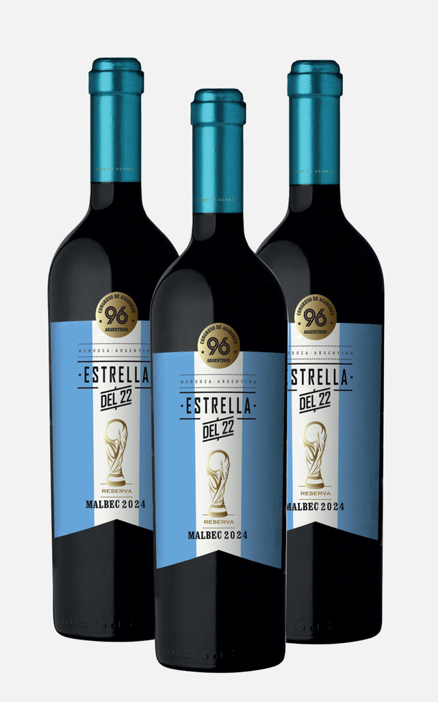 Estrella del 22 Malbec Reserva 2024  3-bottle box