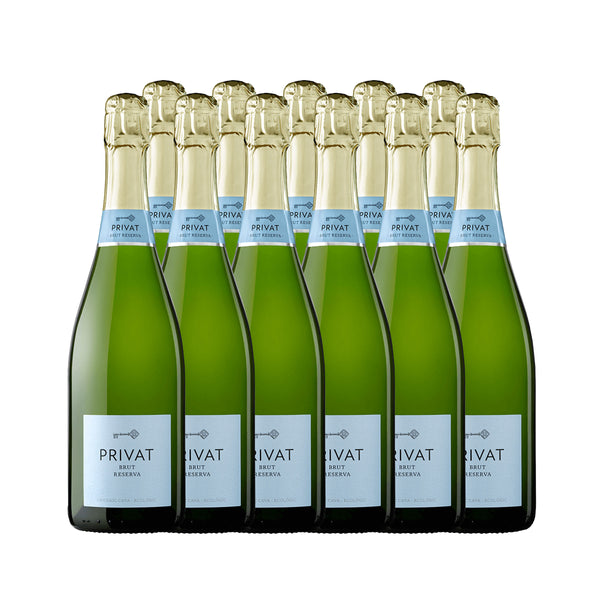 PRIVAT Cava Brut Reserva Organic 2020 12 Bottle Case