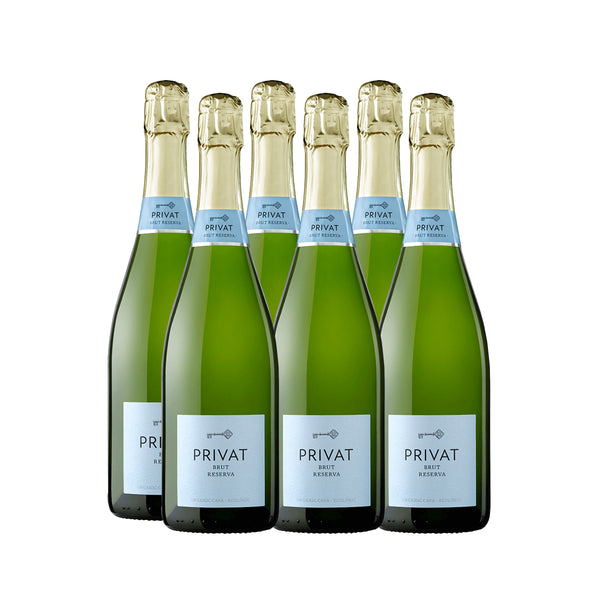 PRIVAT Cava Brut Reserva Organic 2020 6-btl case