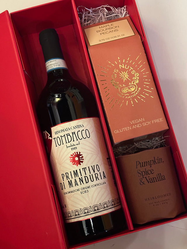 W37 Holiday Red Box with Montigoli Valpolicella Classico